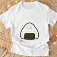 「パン-おにぎり」おもしろ 筆文字 服裏側 面白い文字入り 長袖tシャツ Tシャツ 高齢者への贈り物