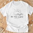 「光あれ」聖書マタイによる福音書第5章14節 Tシャツ 高齢者への贈り物