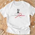 【32歳】32才 誕生日 お祝い 水引 和柄 日本のお土産 記念品 ギャグ ウケ狙い 贈り物 ギフト 面白い おもしろ Tシャツ 高齢者への贈り物
