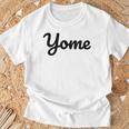【Yome】嫁 よめ シンプル おしゃれ ローマ字 夫婦お揃い 結婚祝い カップル ペアルック おもしろ ペア Tシャツ 高齢者への贈り物