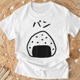 【パン】おにぎり、ご飯、白米、面白い、かわいい、受けターゲット、笑う、面白い Tシャツ 高齢者への贈り物