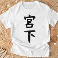 【宮下】名字 家族お揃い ギャグ ネタ ウケ狙い 贈り物 ギフト 面白い おもしろ Tシャツ 高齢者への贈り物