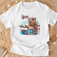 おかしなカピバラがドラムを奏でる Tシャツ 高齢者への贈り物