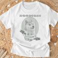 おもしろいいいいどこん 柴犬犬 ドル札 暗号のお金 Tシャツ 高齢者への贈り物
