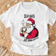おもしろい親愛なるサンタさん、コーヒーを持ってきてクリスマスクリスマス Tシャツ 高齢者への贈り物