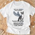 すべての天使に翼があるわけではない-マザーシンガプーラキャットママ Tシャツ 高齢者への贈り物