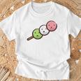 だんご 団子 和菓子 花見団子 三色団子 三兄弟 だんご好き かわいい おもしろ Tシャツ 高齢者への贈り物