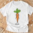 にんじん 人参 顔 イラスト かわいい おもしろ 簡単 シンプル ゆるい 野菜 Tシャツ 高齢者への贈り物