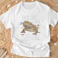 ひげを生やしたドラゴン、バルタゲーム、フトアゴヒゲトカゲ、ポゴナとくつろぐ 長袖tシャツ Tシャツ 高齢者への贈り物