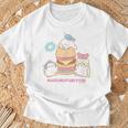まるもふびより ハンバーガー Tシャツ 高齢者への贈り物