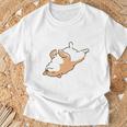 やる気スイッチ故障中 犬 柴犬 犬好き かわいい おもしろ 面白い 長袖tシャツ Tシャツ 高齢者への贈り物