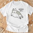 わがままボディ 猫 ねこ Wagamama Body 太ったねこ ぽっちゃり ねこ好き かわいい おもしろ 面白い Tシャツ 高齢者への贈り物