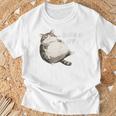 わがままボディ 猫 ねこ 太ったねこ ぽっちゃり 好ねこき かわいい おもしろ 面白い Tシャツ 高齢者への贈り物