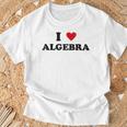 アイ・ハート・マス・ティーチャー-ファニー・アイ・ラヴ・アルゲブラ Tシャツ 高齢者への贈り物
