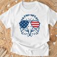 アメリカン・イーグル アメリカ国旗 7月4日 愛国 Tシャツ 高齢者への贈り物