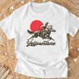 イエローストーン国立公園 カウボーイ&馬 ラングラー ビンテージ Tシャツ 高齢者への贈り物
