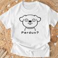イヌ メンズ レディース 動物 かわいい おもしろ ジョーク ギャグ好き Tシャツ 高齢者への贈り物