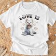 ウェスティ・ウェスト・ハイランド・ホワイト・テリア犬種愛は Tシャツ 高齢者への贈り物