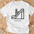 エスカレーター Tシャツ 高齢者への贈り物