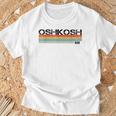 オシュコシュ、ウィスコンシン州エリアコード 920 レトロヴィンテージスタイルtシャツ Tシャツ 高齢者への贈り物