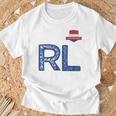 オランダ オランダ 人間の旗 文字 R And L Nederland Tシャツ 高齢者への贈り物