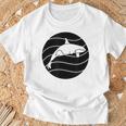 オルカ ヴィンテージ クジラ 海洋動物 クジラ Tシャツ 高齢者への贈り物