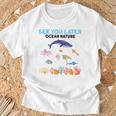 オーシャンネイチャー 未来の海洋生物学者 科学者 Tシャツ 高齢者への贈り物