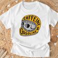 カフェインとガソリン Tシャツ 高齢者への贈り物