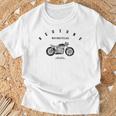 カフェレーサー おしゃれ バイク モーターサイクル カスタム 東京 ジャパン Tシャツ 高齢者への贈り物