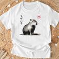 カワイイカピバラ アニメ 日本のストリートウェア おもしろカピバラ Tシャツ 高齢者への贈り物