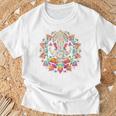 ガネーシャシンボル ヨガ ヒンドゥー教 象 神 ガネーシャ プージャ 長袖tシャツ Tシャツ 高齢者への贈り物