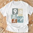 キッズ 9歳の男の子サイクリスト9歳の誕生日バイクマウンテンバイク Tシャツ 高齢者への贈り物