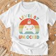 キッズ Level 7 Unlocked 7Th Birthday Gamer For Boys & Girl Tシャツ 高齢者への贈り物