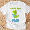 キッズ マッチング Little Bro Dino & Big Bro Dino Tシャツ 高齢者への贈り物