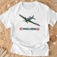 キッズ 第2次世界大戦 日本軍戦闘機 零式艦上戦闘機 Tシャツ 高齢者への贈り物