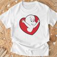 キャスパー・ザ・フレンドリー・ゴースト バレンタインデーのフロント&バック Tシャツ 高齢者への贈り物