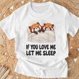 キュートなレッサーパンダ If You Love Meleep パジャマ Tシャツ 高齢者への贈り物