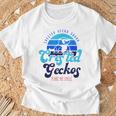 クレステッドゲッコーは私を笑顔にする エキゾチックなトカゲ Tシャツ 高齢者への贈り物