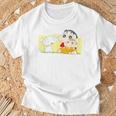 クレヨンしんちゃん 「ひまわり抱っこ」しんちゃん Tシャツ 高齢者への贈り物