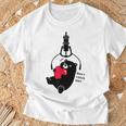クレーンゲーム アーム Ufoキャッチャー 熊 ぬいぐるみ シルエット イラスト おもしろ Don't Catch Me Tシャツ 高齢者への贈り物