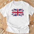 グウェントuk、イギリスの国旗、ユニオンフラッググウェント 長袖tシャツ Tシャツ 高齢者への贈り物