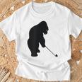 ゴリラゴルフシルエット Tシャツ 高齢者への贈り物