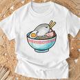 サカバンバスピス フィッシュミーム 和風ラーメン丼 Tシャツ 高齢者への贈り物