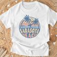 サラソタ フロリダ ビーチ サーフ 夏休み ヴィンテージ Tシャツ 高齢者への贈り物