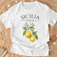 シチリア イタリア土産 イタリア レモン Tシャツ 高齢者への贈り物