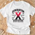 ジェネレーションxはホースウォーターで育ちました 1965 1980 Tシャツ 高齢者への贈り物