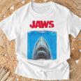 ジョーズ シルエット グラフィック Tシャツ 高齢者への贈り物