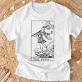 タロット・メジャー・アルカナ ザ・フール 長袖tシャツ Tシャツ 高齢者への贈り物