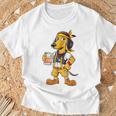 ダックスフント ドイツ服 オクトーバーフェスト レーダーホーゼン メンズ 乾杯 Tシャツ 高齢者への贈り物