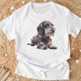 ダックスフンド ワイヤーヘア Tシャツ 高齢者への贈り物